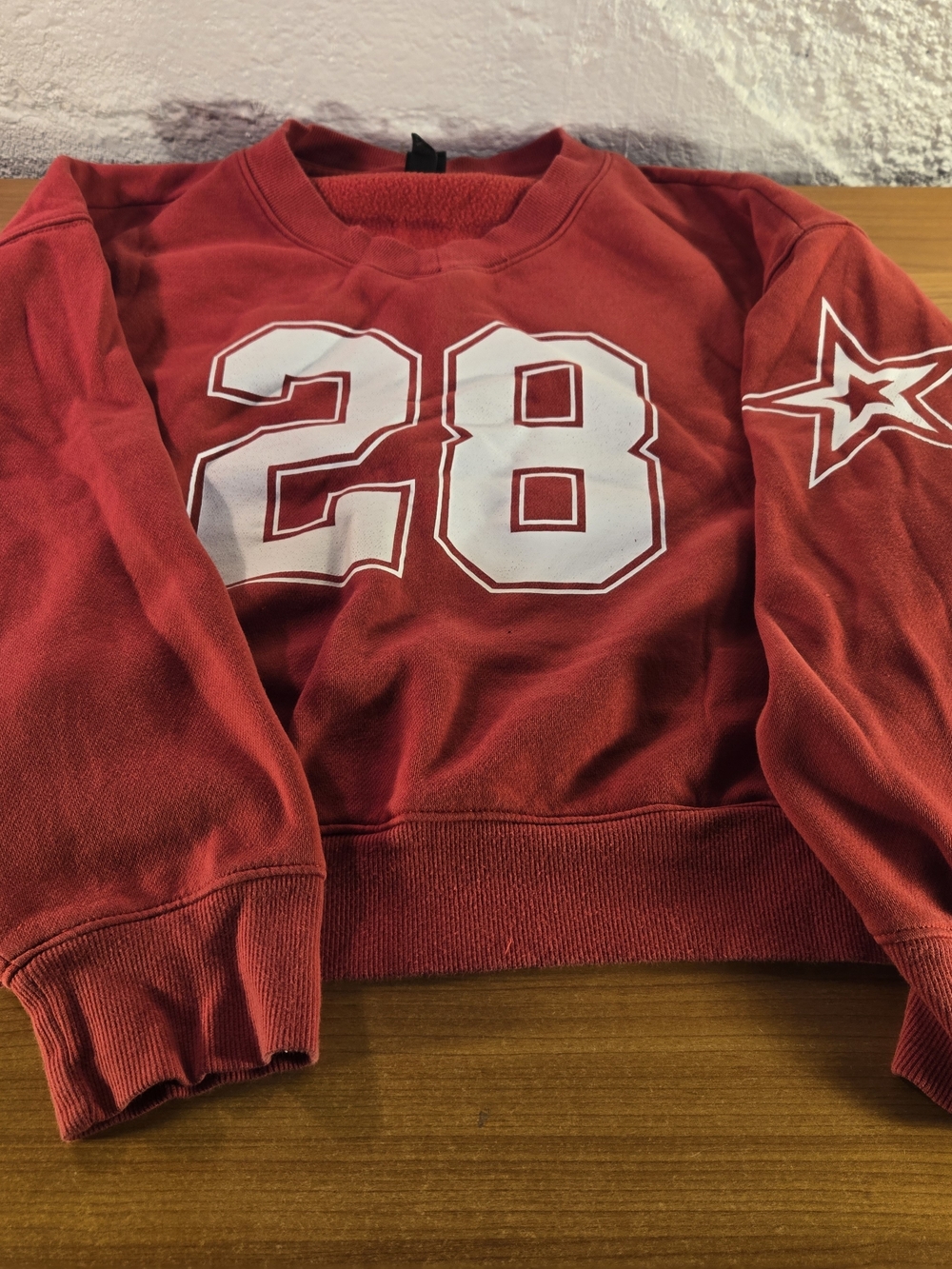 Wild Fable Women's Oversized Pullover Sweatshirt, S - Rose Red